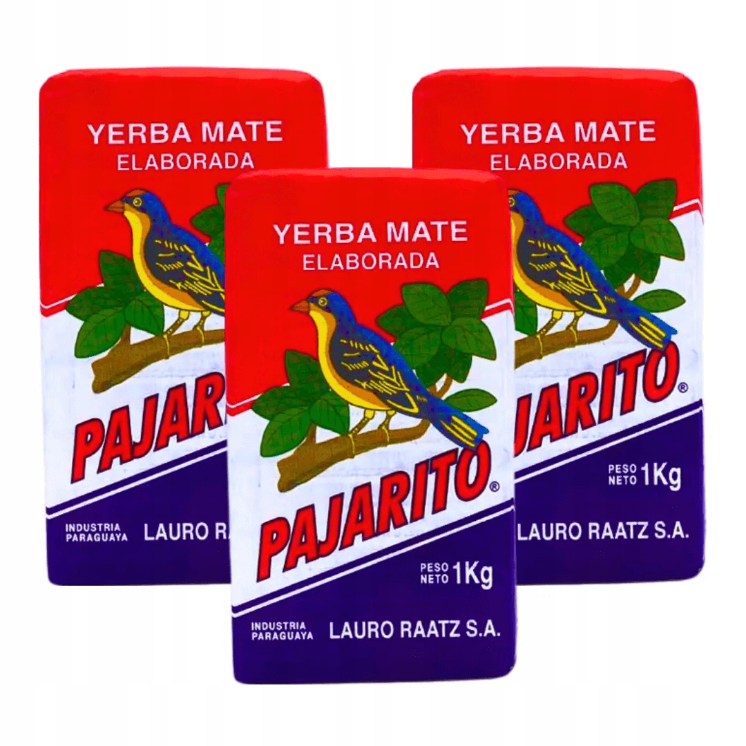 Levně Sada Yerba Mate Pajarito Elaborada Con Palo Tradicional 3x1kg 3kg