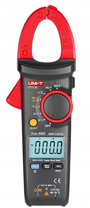 

Miernik cęgowy 400A model UT213C Uni-t