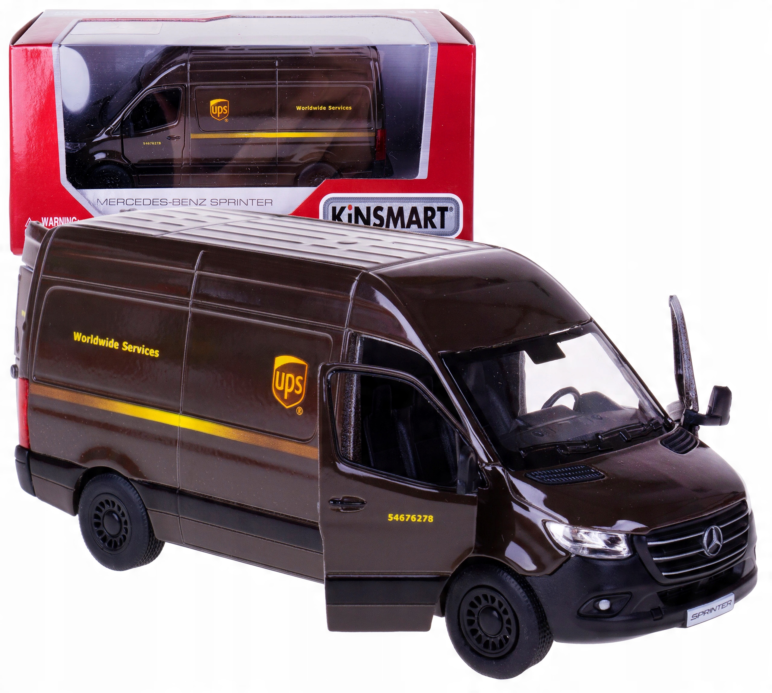 

Kurier Ups Mercedes Sprinter 1:48 Kinsmart Box