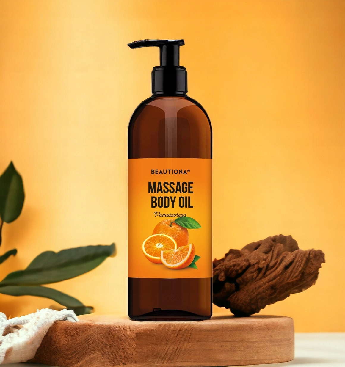 OLIWKA OLEJEK DO MASAŻU CIAŁA TWARZY POMARAŃCZ 500 ML BEAUTIONA Marka Beautiona