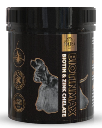 Pokusa DiamondCoat Biotin Max 350g sierść pies