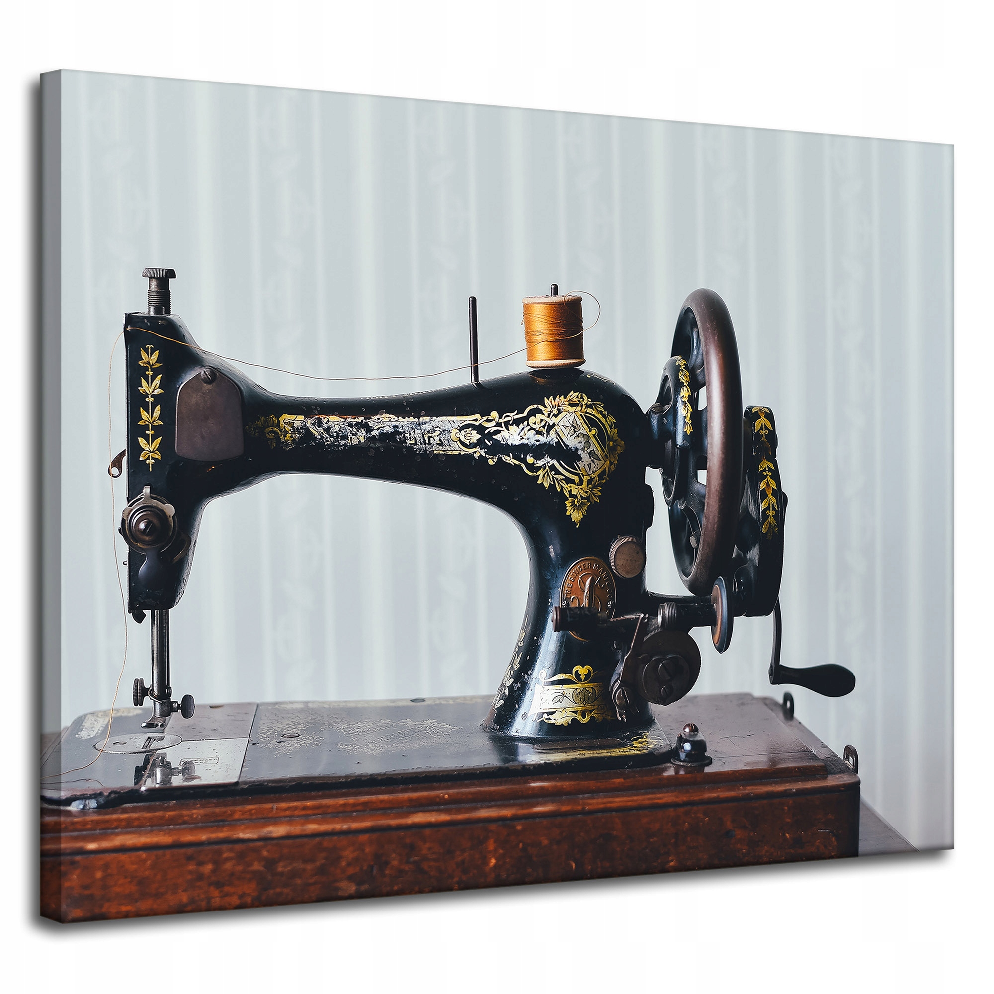 Obrazy na plátně Vintage šicí stroj 100x80