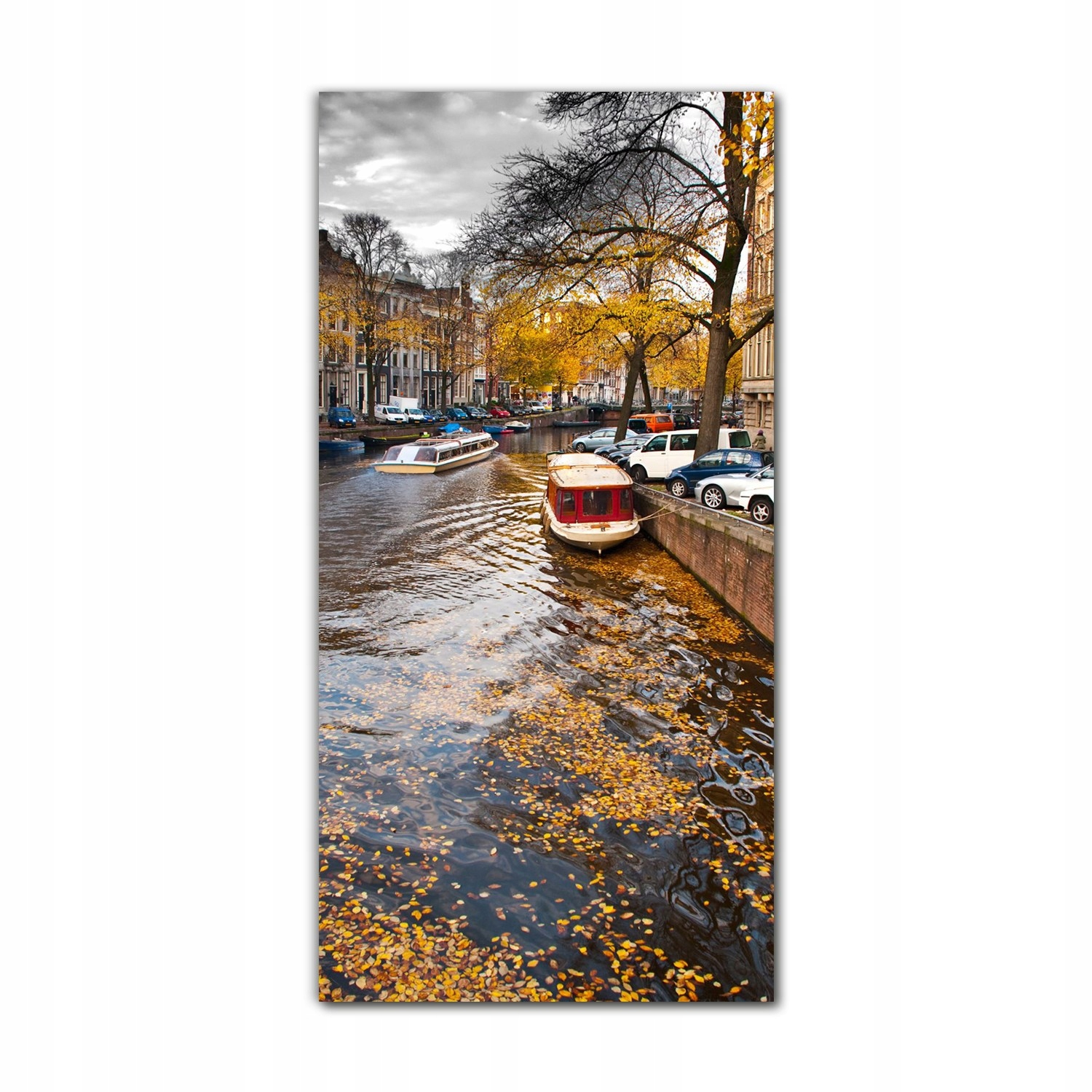 

Obraz na szkle nowoczesny 70x140 Amsterdam kanał