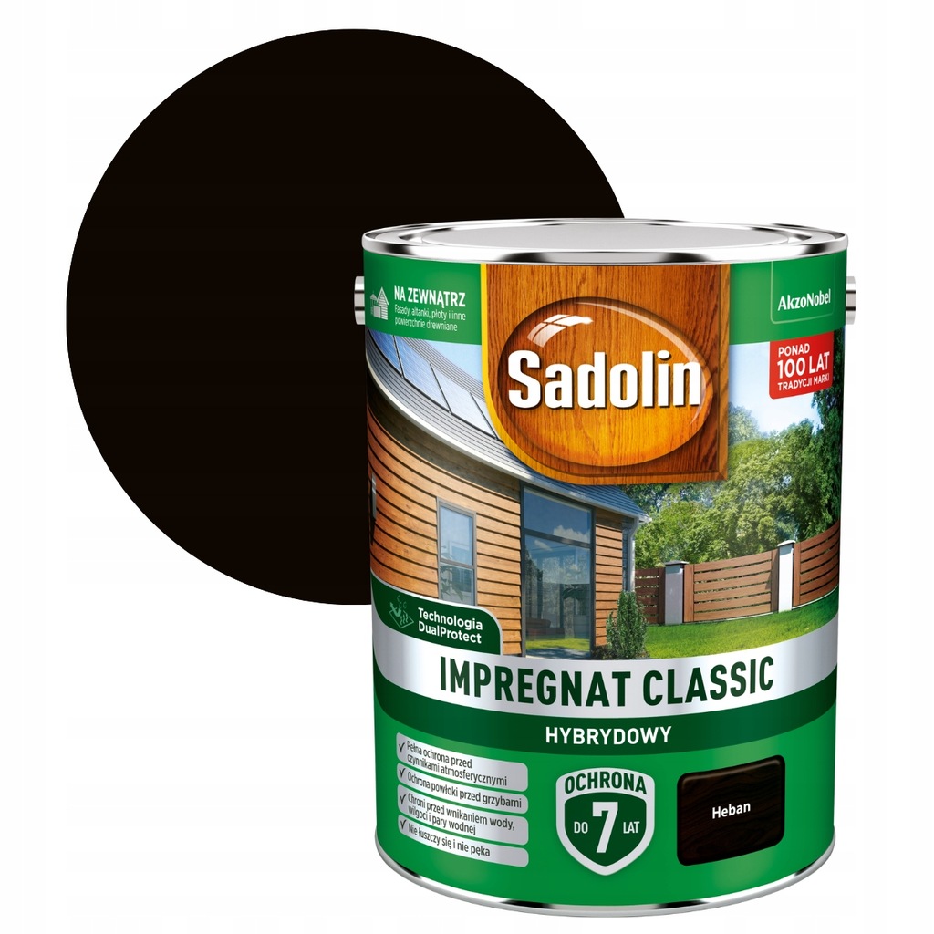 Sadolin Classic Impregnát na dřevo 4,5L Heban