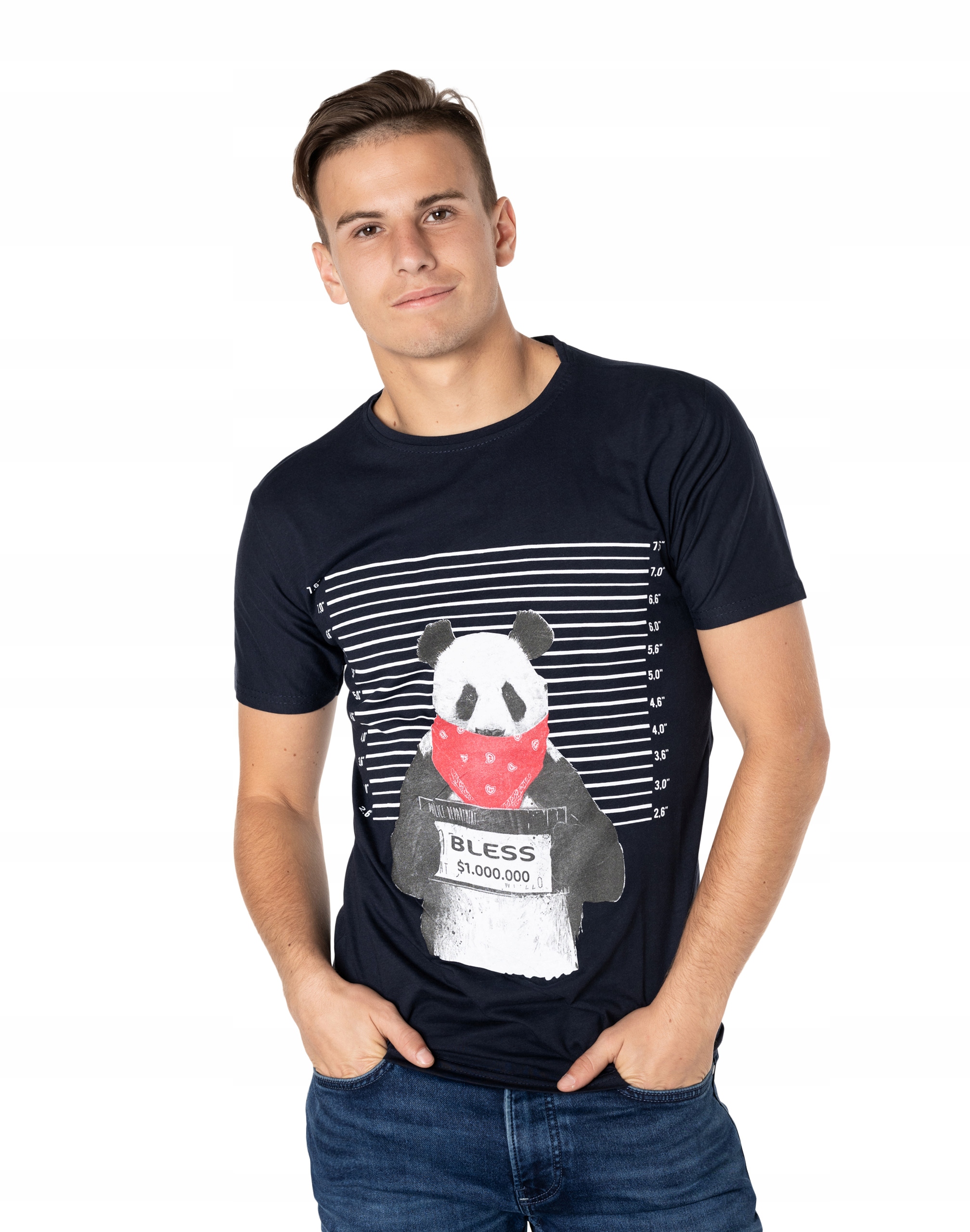 

Koszulka Podkoszulek T-shirt Męski Shirt KM29-10 L