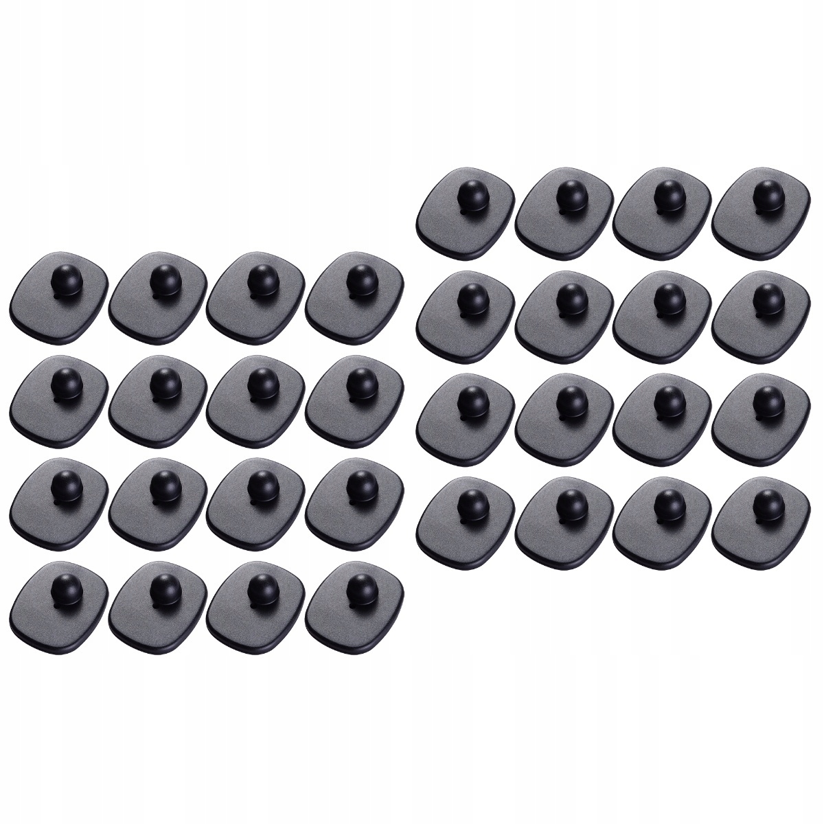 CZARNE ETYKIETY MAGNETYCZNE DO UBRAŃ TWARDE ZAWIESZKI