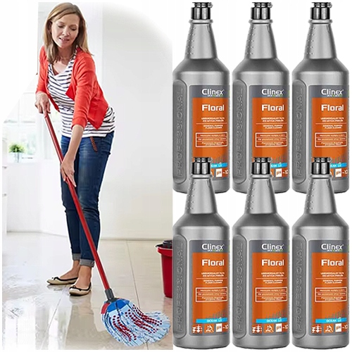 Clinex Floral Ocean Univerzální Kapalina Na Podlahy 1L Nezanechává Šmouhy 6 ks