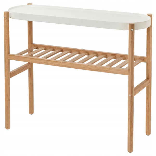 

Ikea Satsumas Stojak na doniczkę bambus biały 70cm