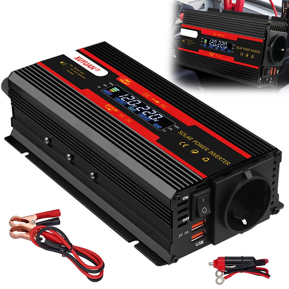 Měnič Napětí 12 V/24 V na 220 V s výkonem 2000 W