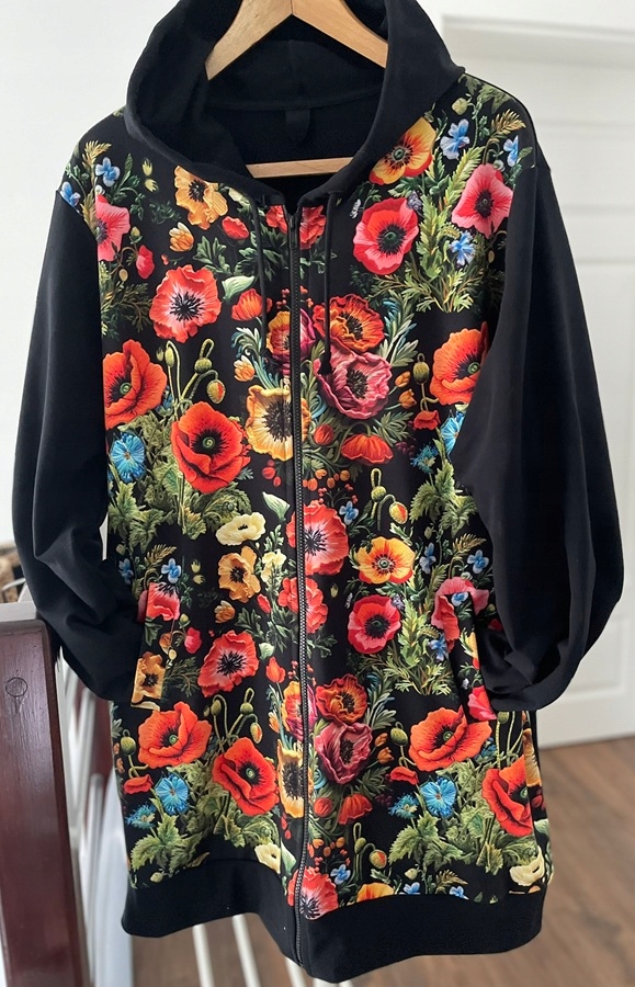 Krásná Mikina Na Zip Polska maxi+size Nová vel 56/58