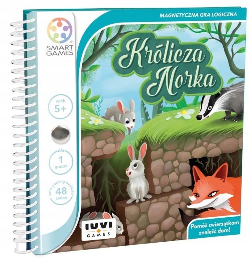 Smart Games Królicza Norka PL Gra Logiczna 48Zadań