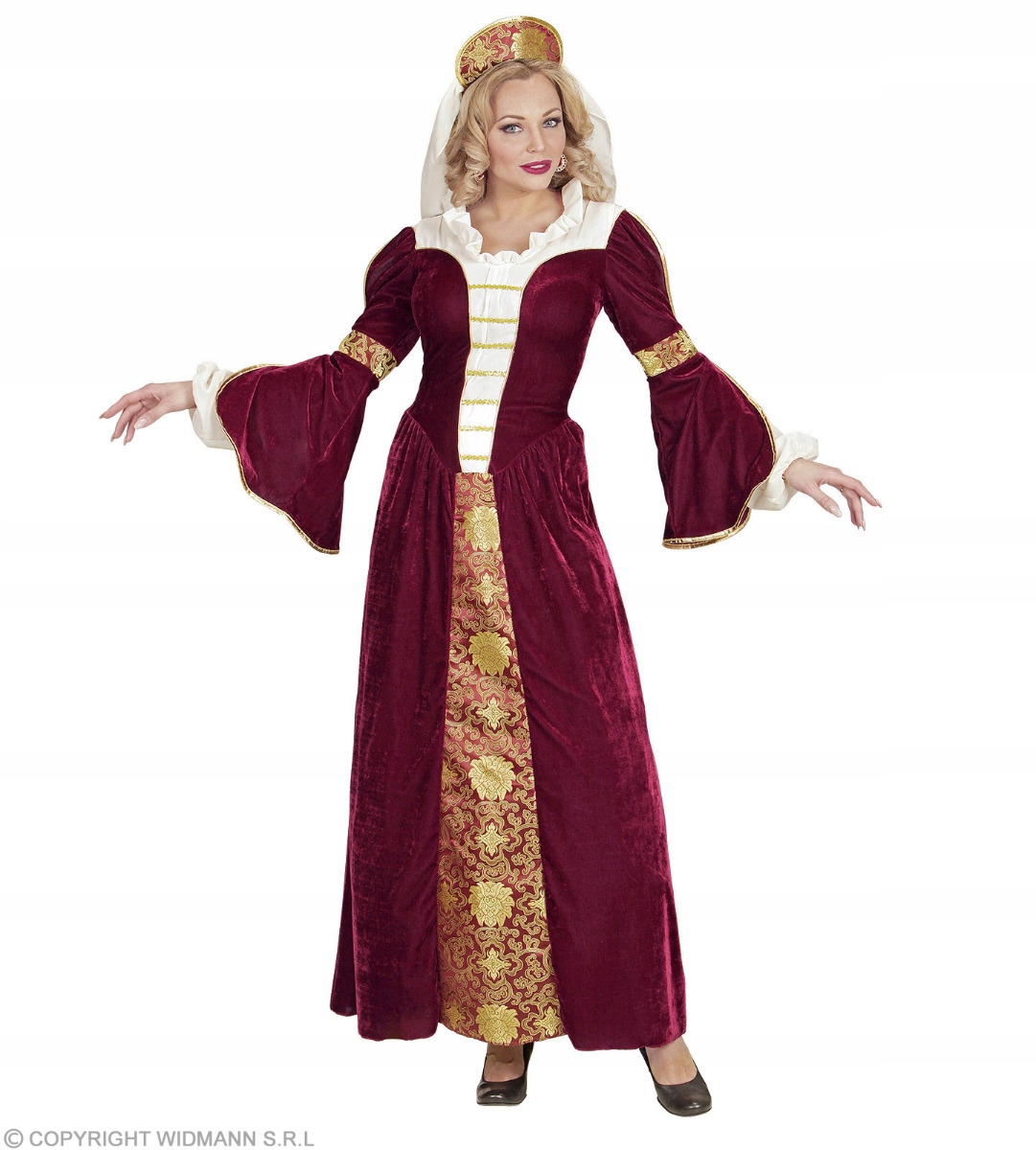 Kostým Královny Kostým šlechtické dámy Středověké šlechty XL