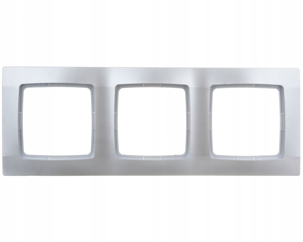 Ramka potrójna model KARO marki Ospel kolor perłowy