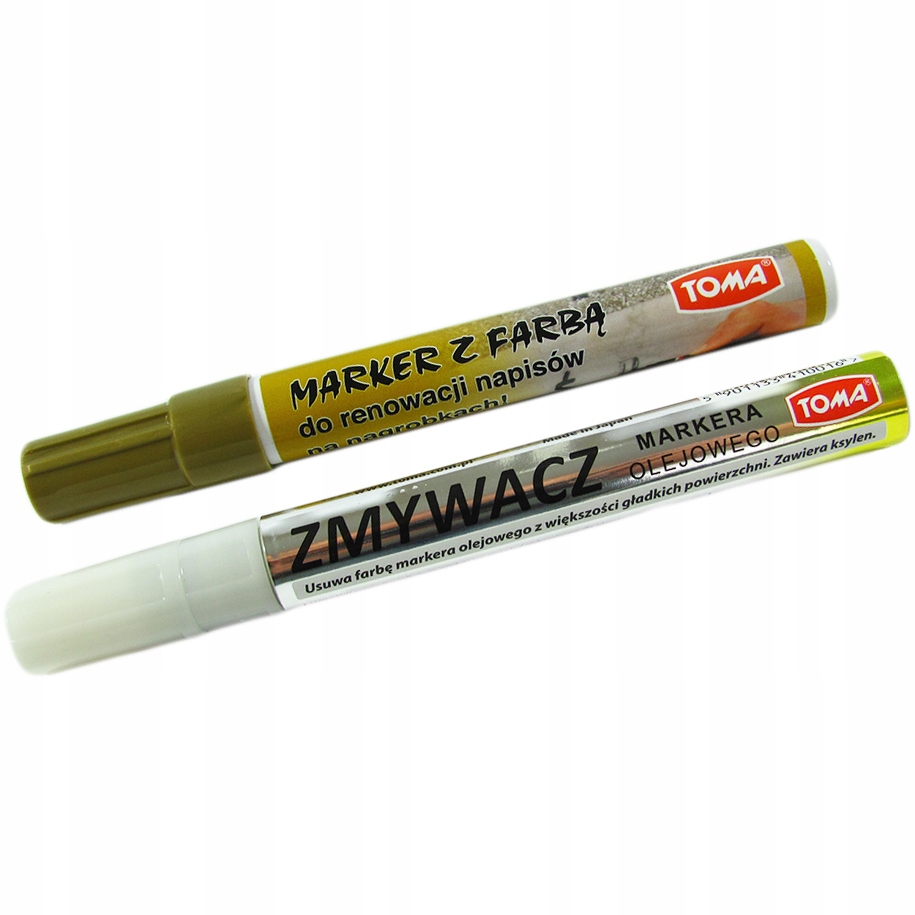 Marker do nagrobków renowacji napisów + zmywacz