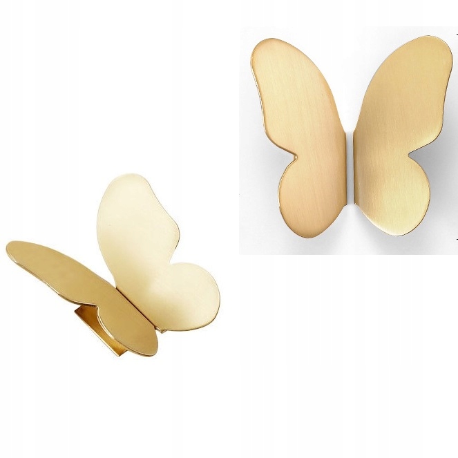 

Uchwyt Meblowa Gałka Motyl Butterfly Mosiądz 73mm
