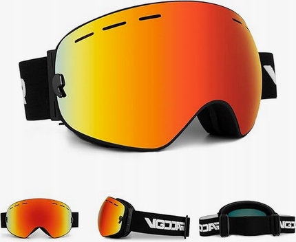 Gogle narciarskie Vgooar SKI-0003 filtr UV-400 czerwone