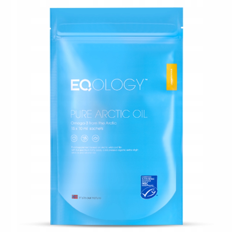 Eqology Pure Arctic Oil Travel Pouch 15 x 10 ml Olej Omega-3 w saszetkach