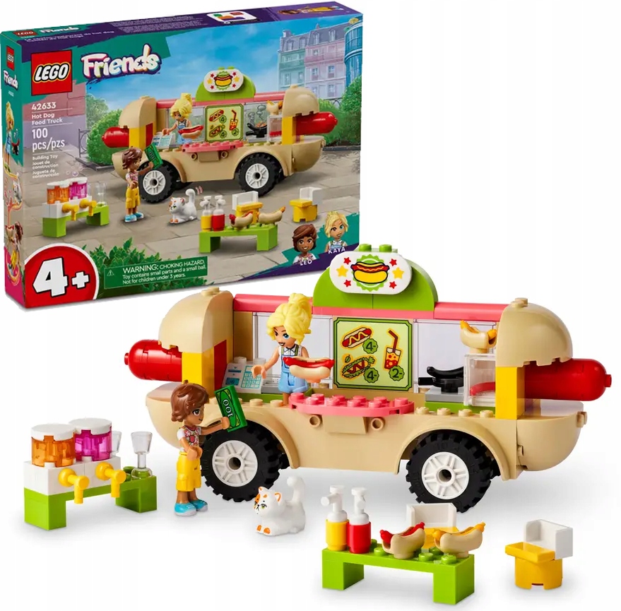 Lego Friends – Pojízdný pojízdný vůz s hot dogy – 42633