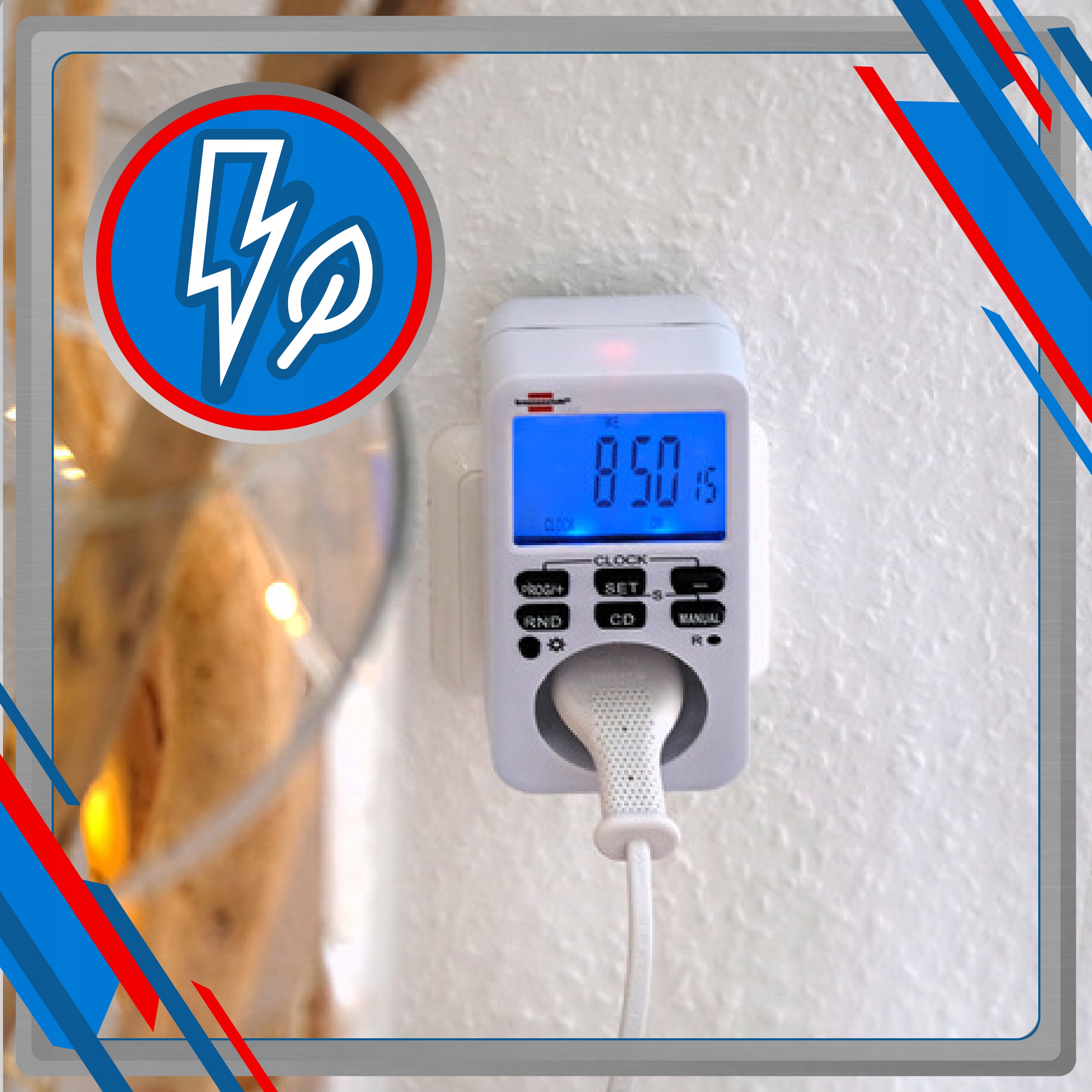 Programator czasowy wyłącznik włącznik timer Waga produktu z opakowaniem jednostkowym 0.2 kg