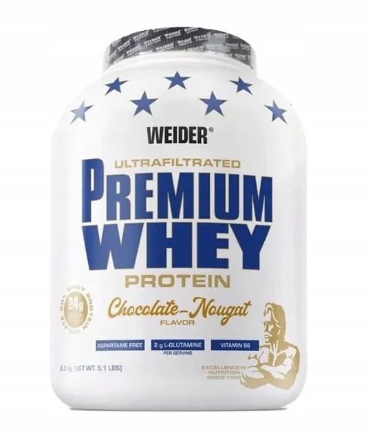 Weider Protein Premium Whey Chocolate Nougat prášek 2300 g