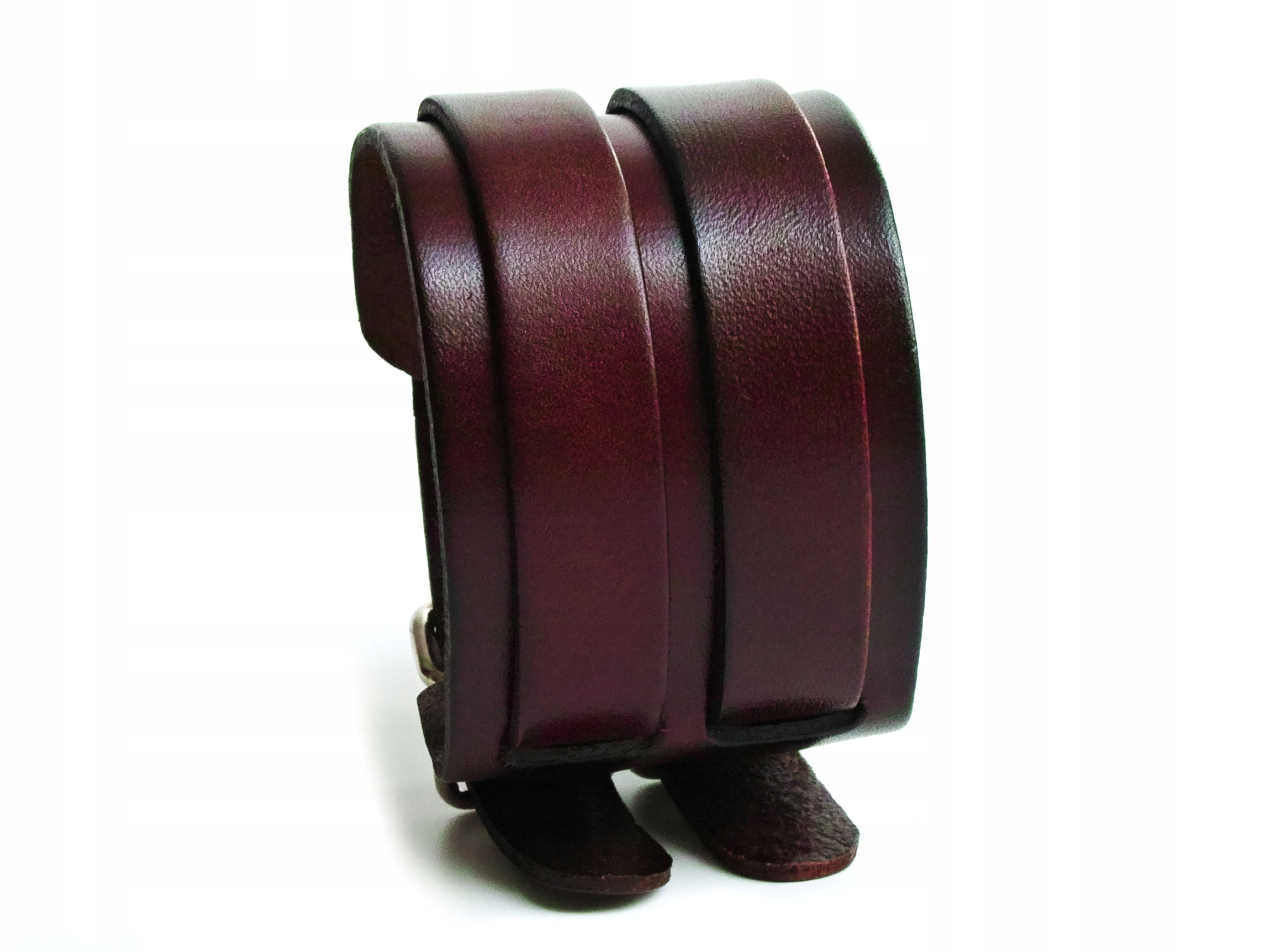 BRANSOLETKA MĘSKA SKÓRZANA PIESZCZOCHA BRĄZOWA