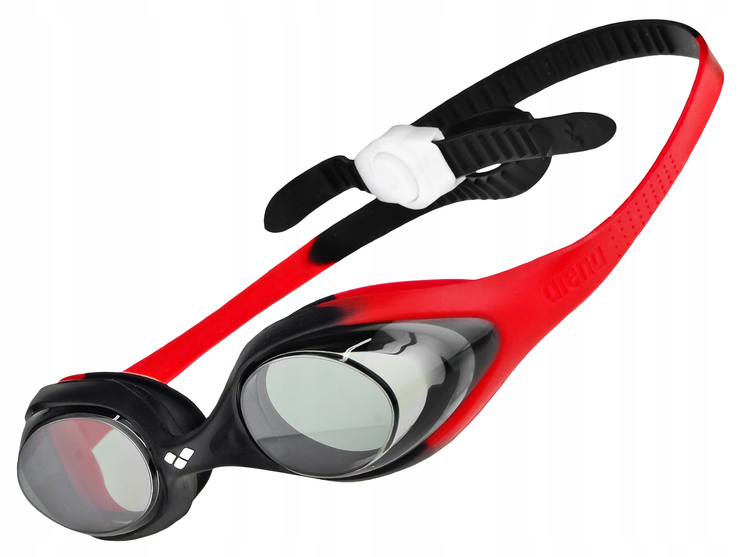 ARENA OKULARY PŁYWACKIE DLA DZIECI Spider JUNIOR red smoke black 6-14 lat Marka Arena