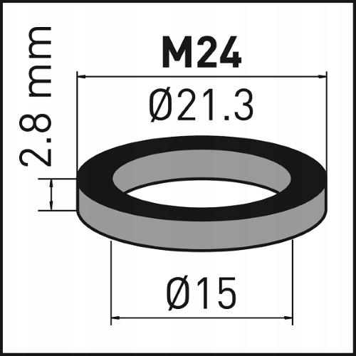 

Gumowa uszczelka do perlatora M24x1-2 szt