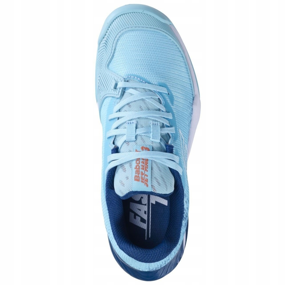 Chlapecké tenisové boty Babolat Jet Mach 3 Clay Junior Boy angel blue 40