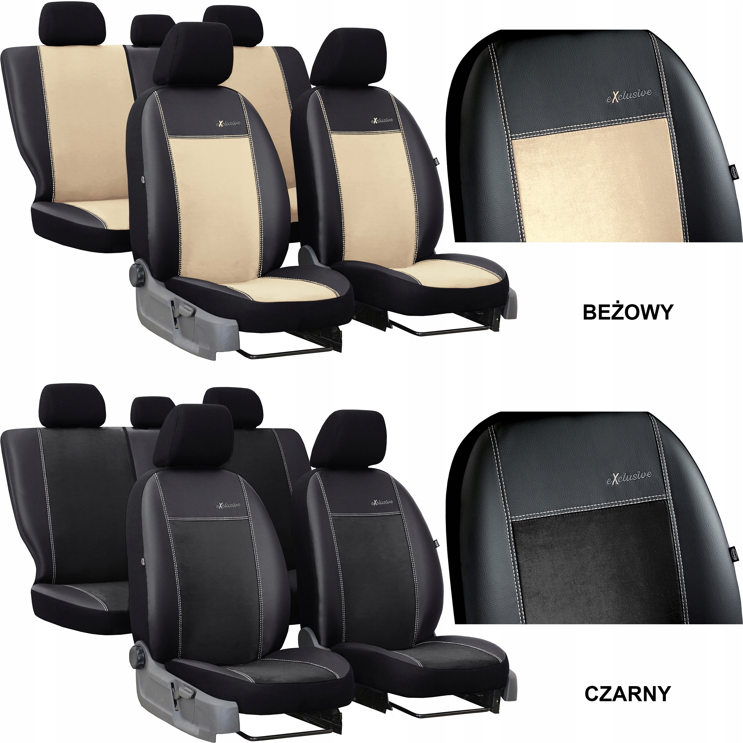 POKROWCE MIAROWE NA FOTELE DO FIAT FIORINO 4 Typ pokrowiec