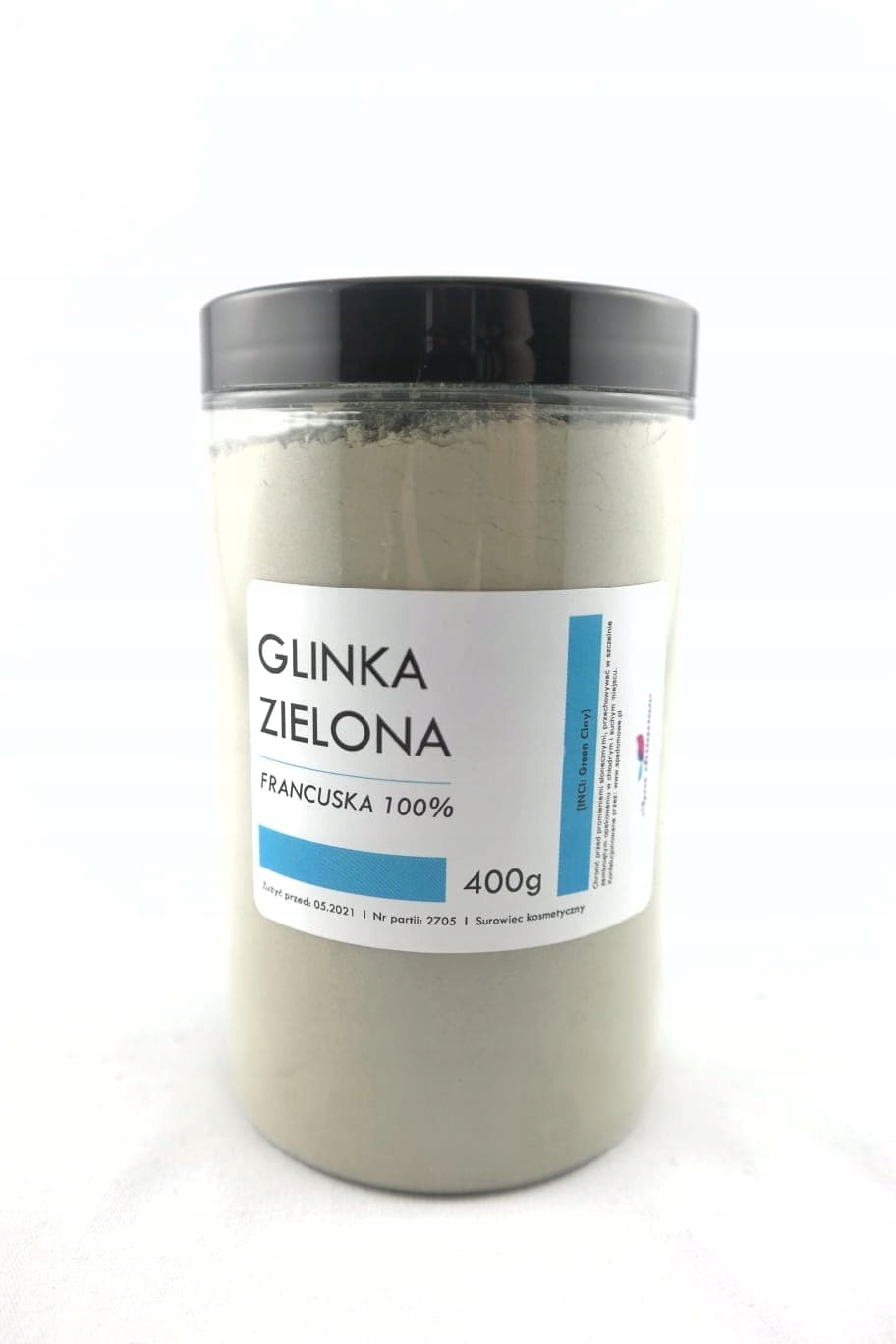 

Glinka Zielona 400g 100% na trądzik