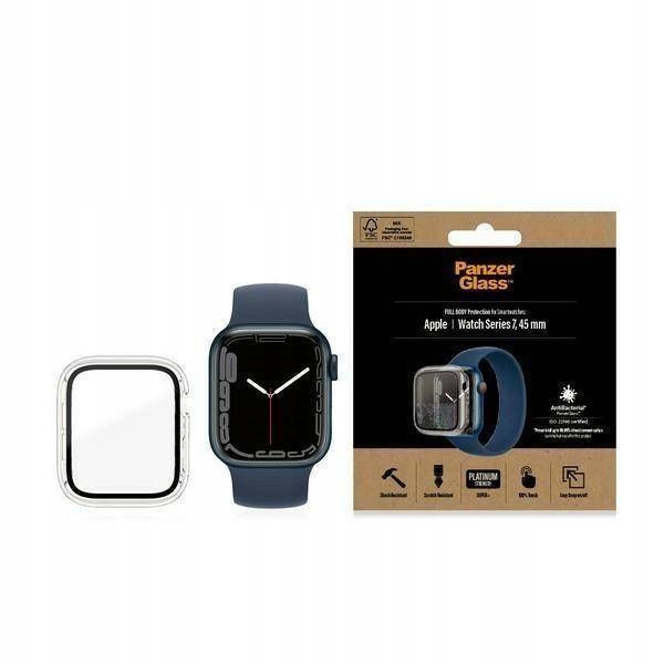 Tvrzené Sklo 5D pro Apple Watch 7 (45MM) PanzerGlass Full Body