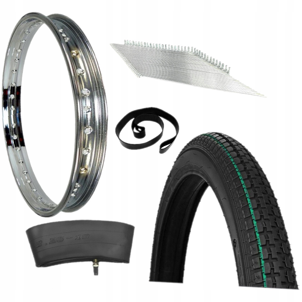 OPONA OBRĘCZ DĘTKA SZPRYCHY NYPLE KOMAR 19''