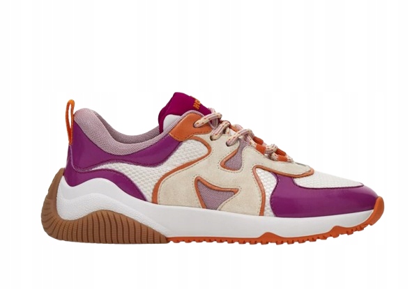 Hogan Sportovní Dámské Fialovo Oranžové Kožené Boty 39 3DF