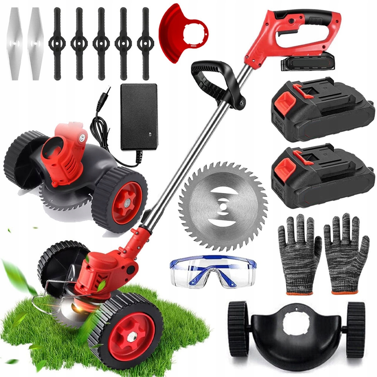 Elektrická Sekačka 650 W 2000 Mah S 2 Hodinovým Nabíjením Pro Trávníky