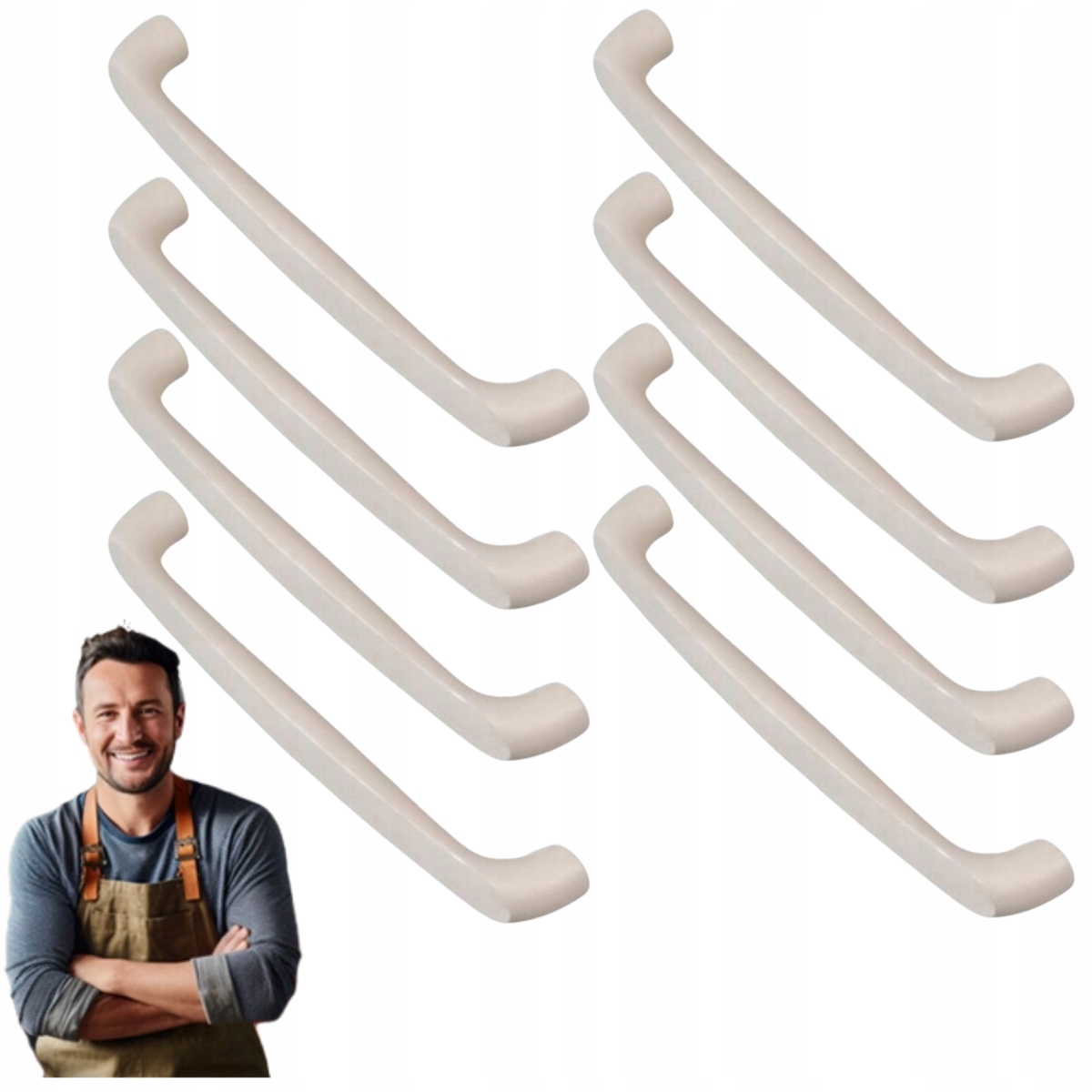 Nábytkový držiak do skrinky Pastelo 160 mm Kašmír 8ks