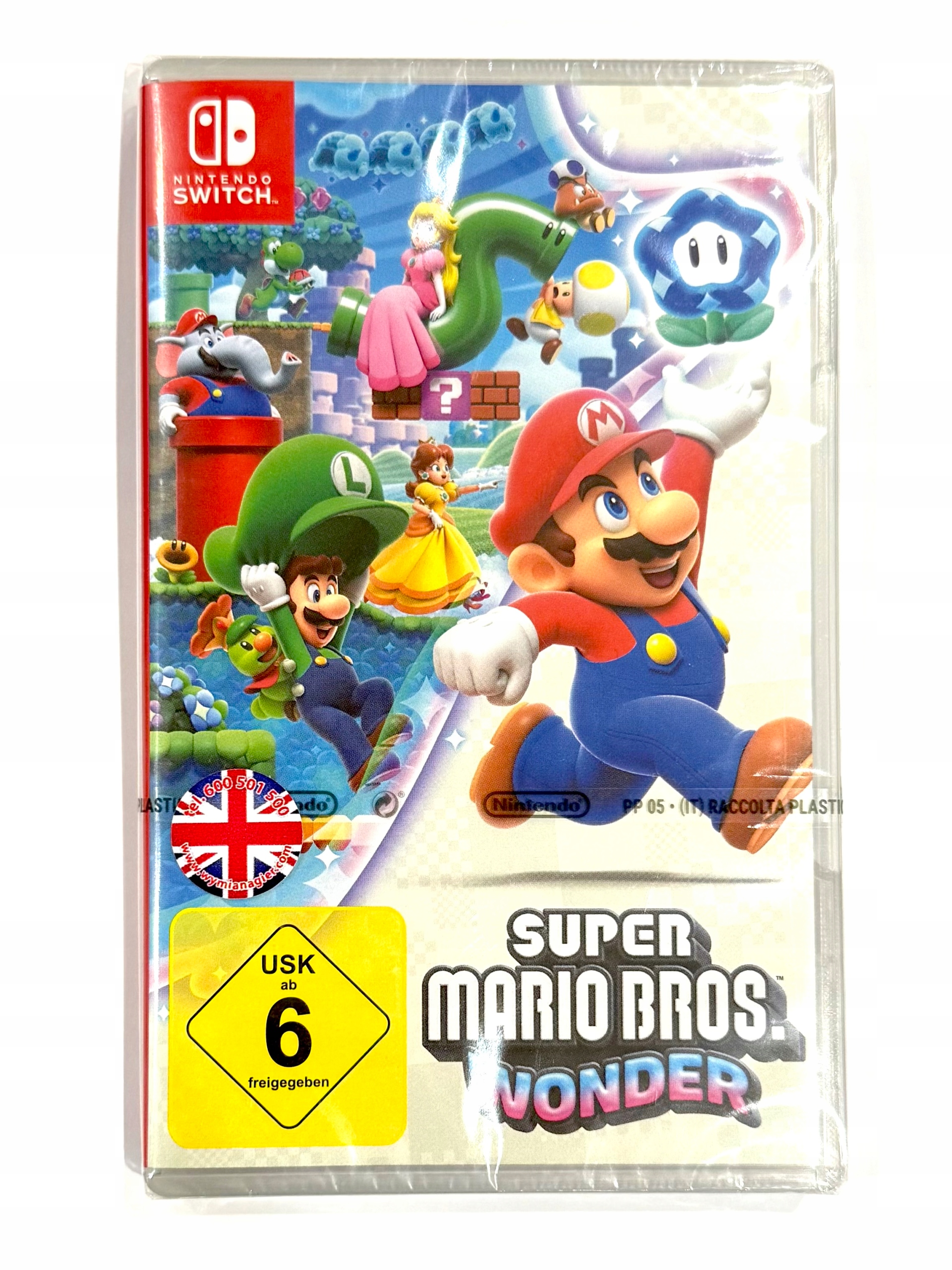 Nintendo Switch Super Mario Bros. Wonder .Romancing SaGa Super Mario Bros. Wonder Nintendo Switch pudełkowa - Stan