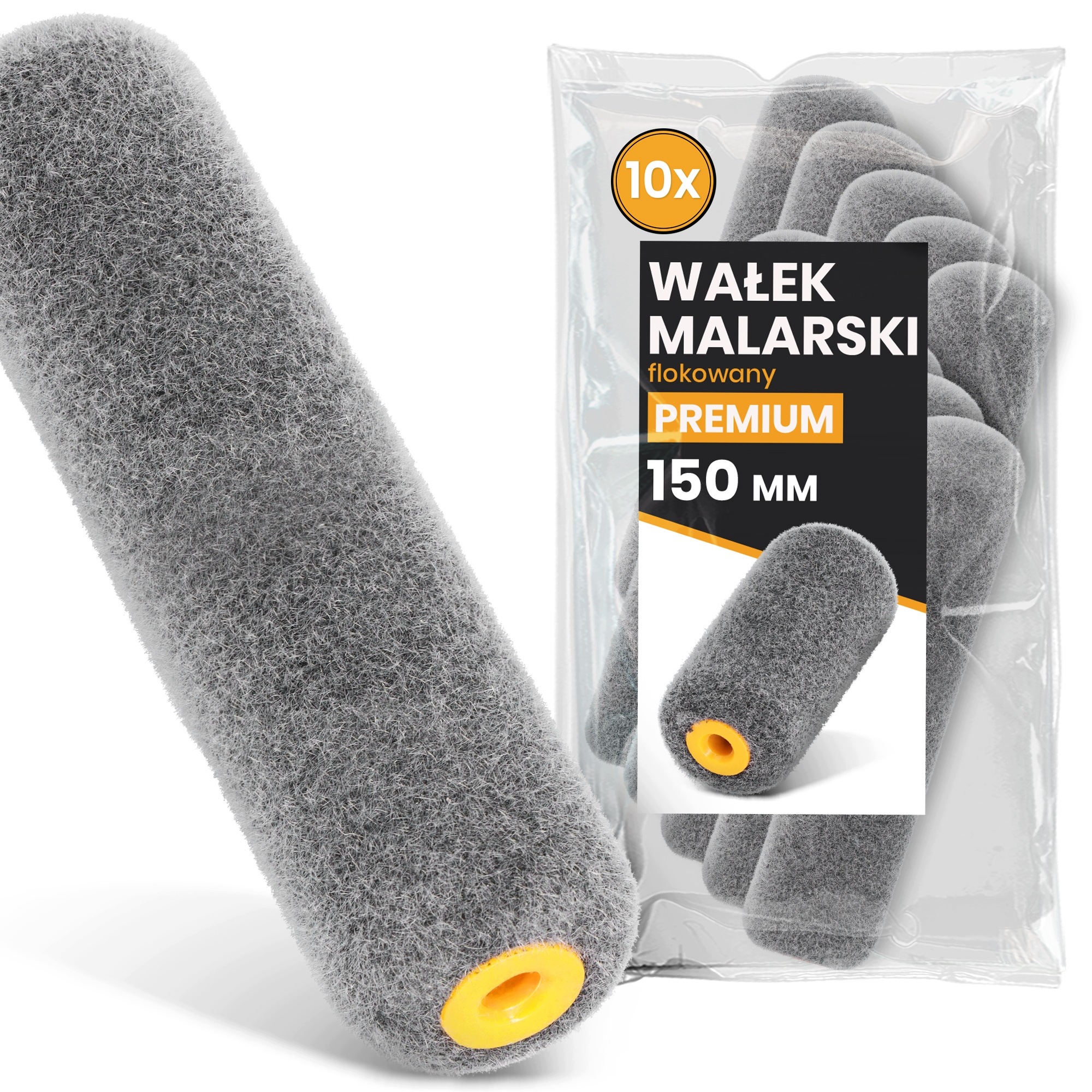 10 x Malířský Váleček 15 cm Pěnový Flokovaný Malování nábytku Stěny Hladký