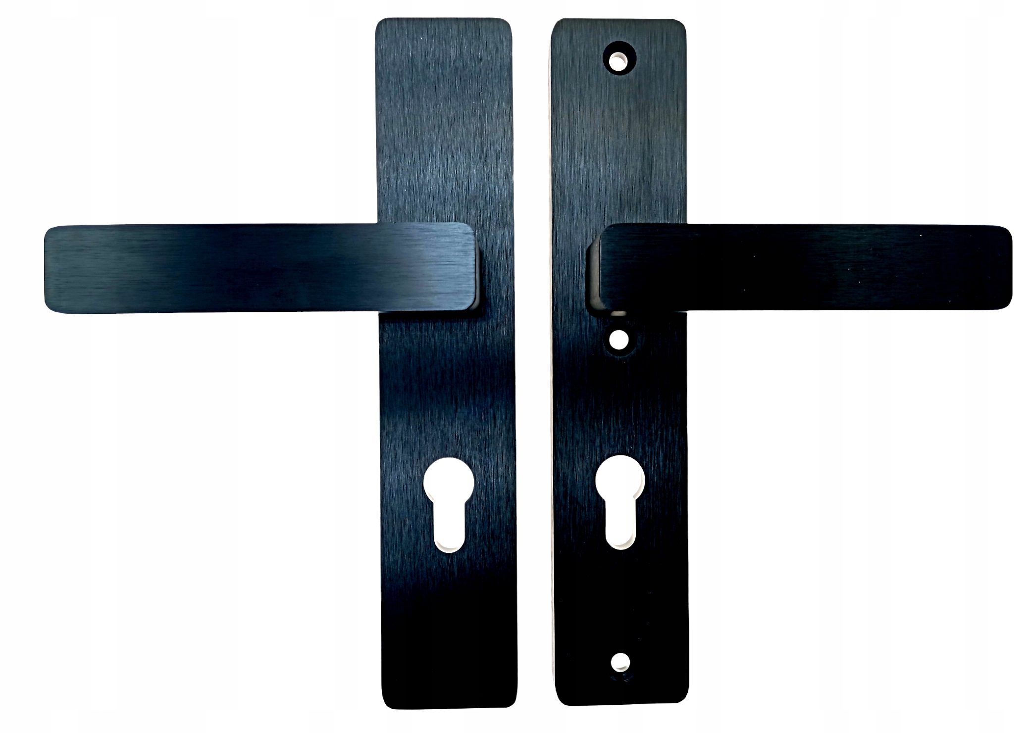 Medos Vonkajšia kľučka čierna brúsená Warsaw rozteč 92 mm