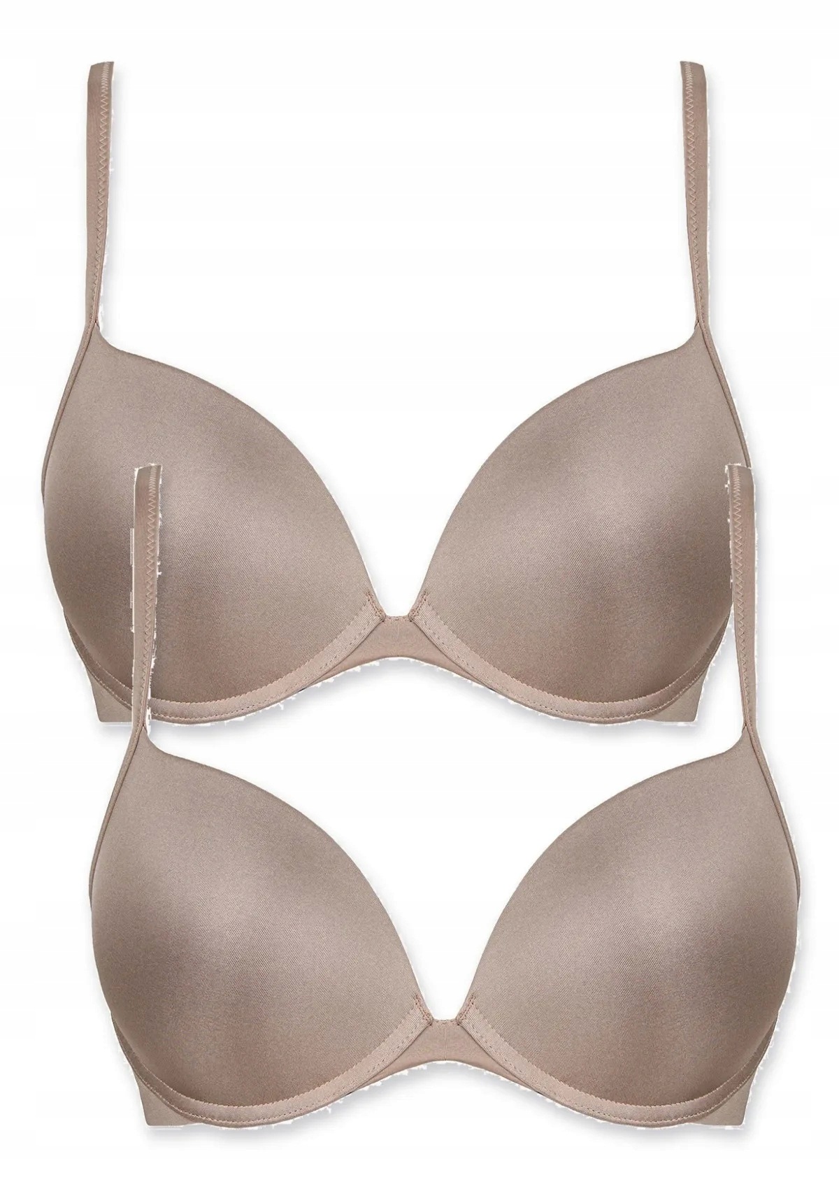 Sielei 1358 push-up podprsenka z mikrovlákna 2 ks hnědá 85B