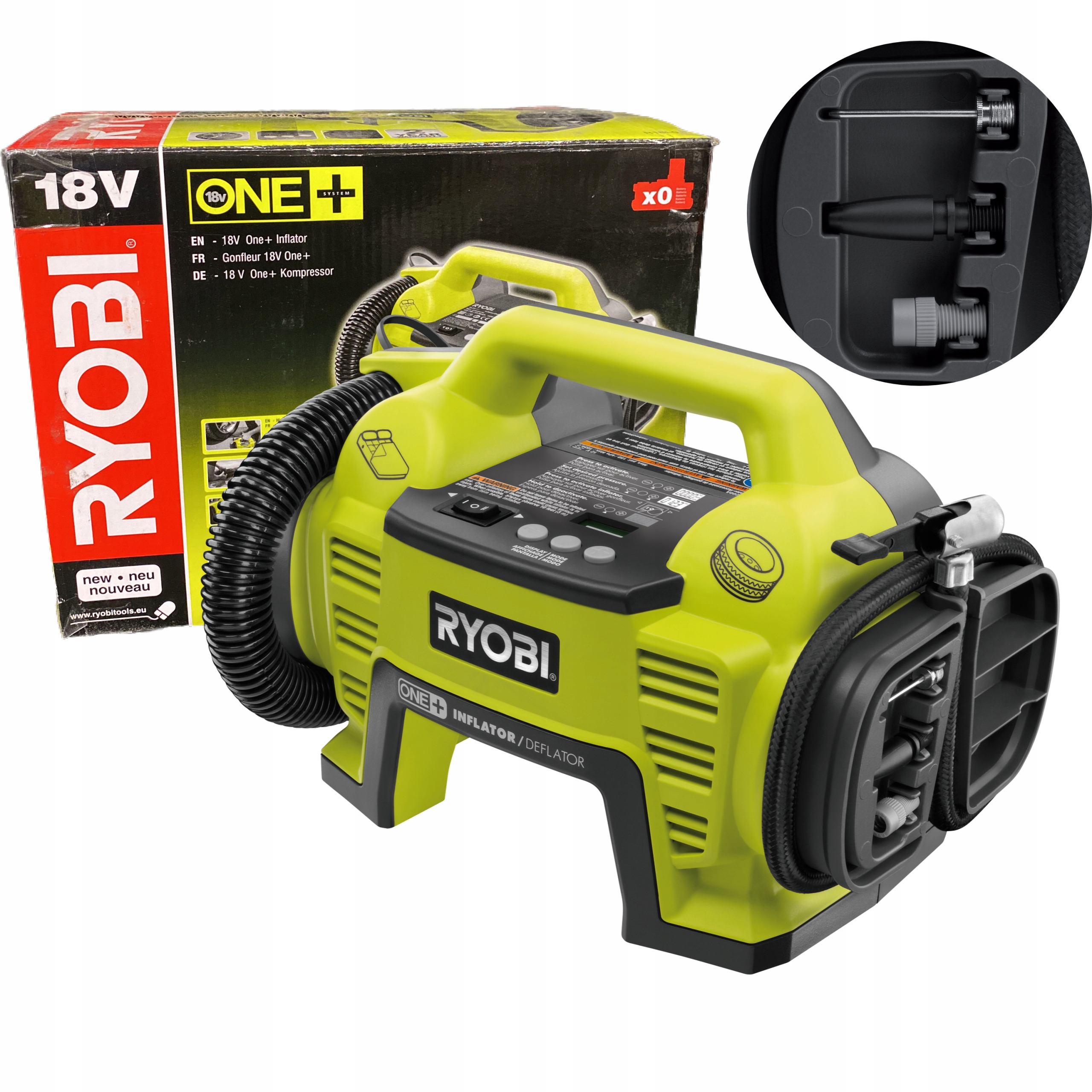 

Pompka kompresor do pompowania Ryobi R18I-0