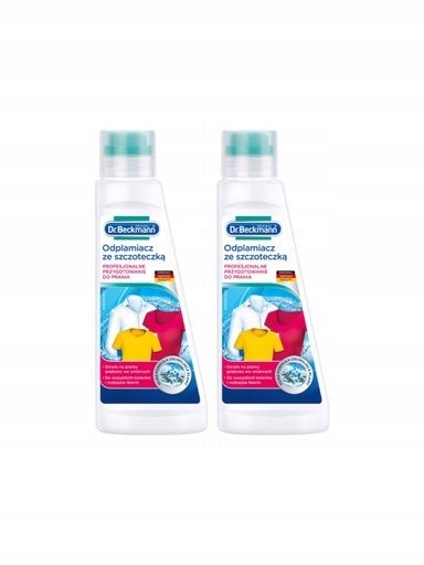 2x Dr. Beckmann Odstraňovač skvrn s kartáčkem 2x 250 ml