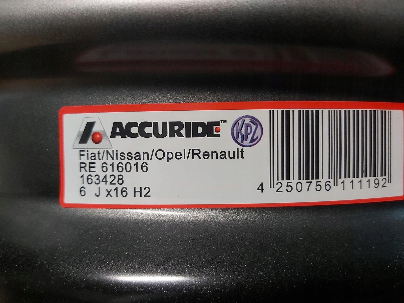 FELGI RENAULT TRAFIC III OPEL VIVARO II Weight with packaging 9 kg