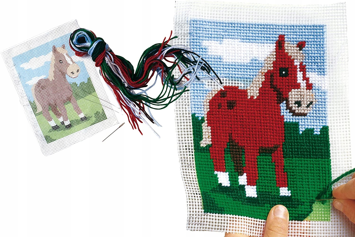 Zestaw Wyszywanka Koń Konik haft krzyżykowy SES CREATIVE 00867 EAN (GTIN) 8710341008673