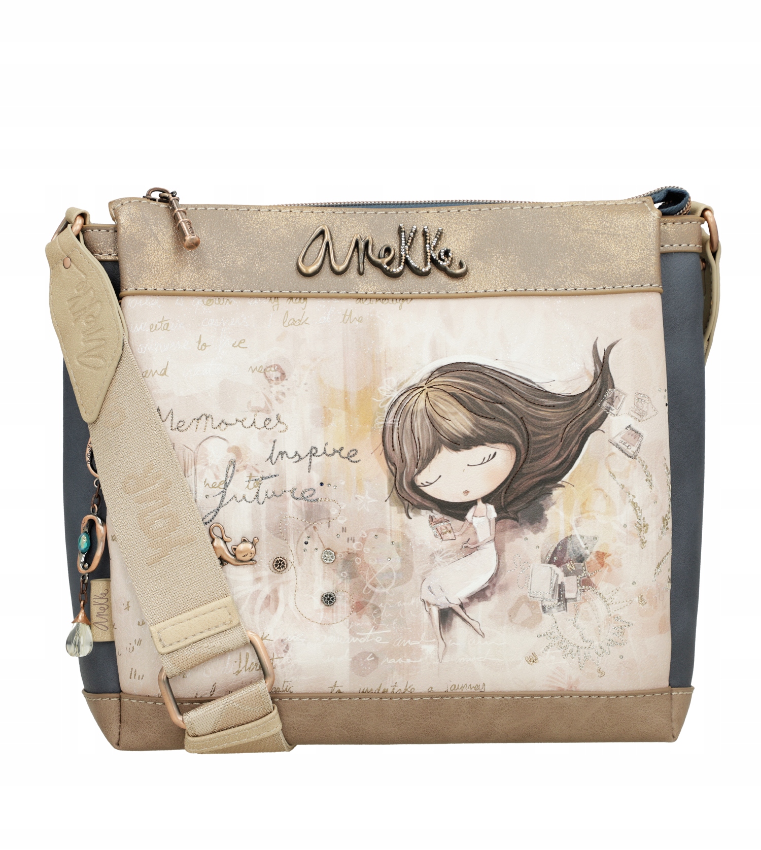 Anekke Memories – trójkomorowa torebka listonoszka