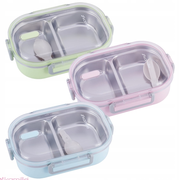 

Pojemnik lunchbox dwukomorowy Różne Kamille