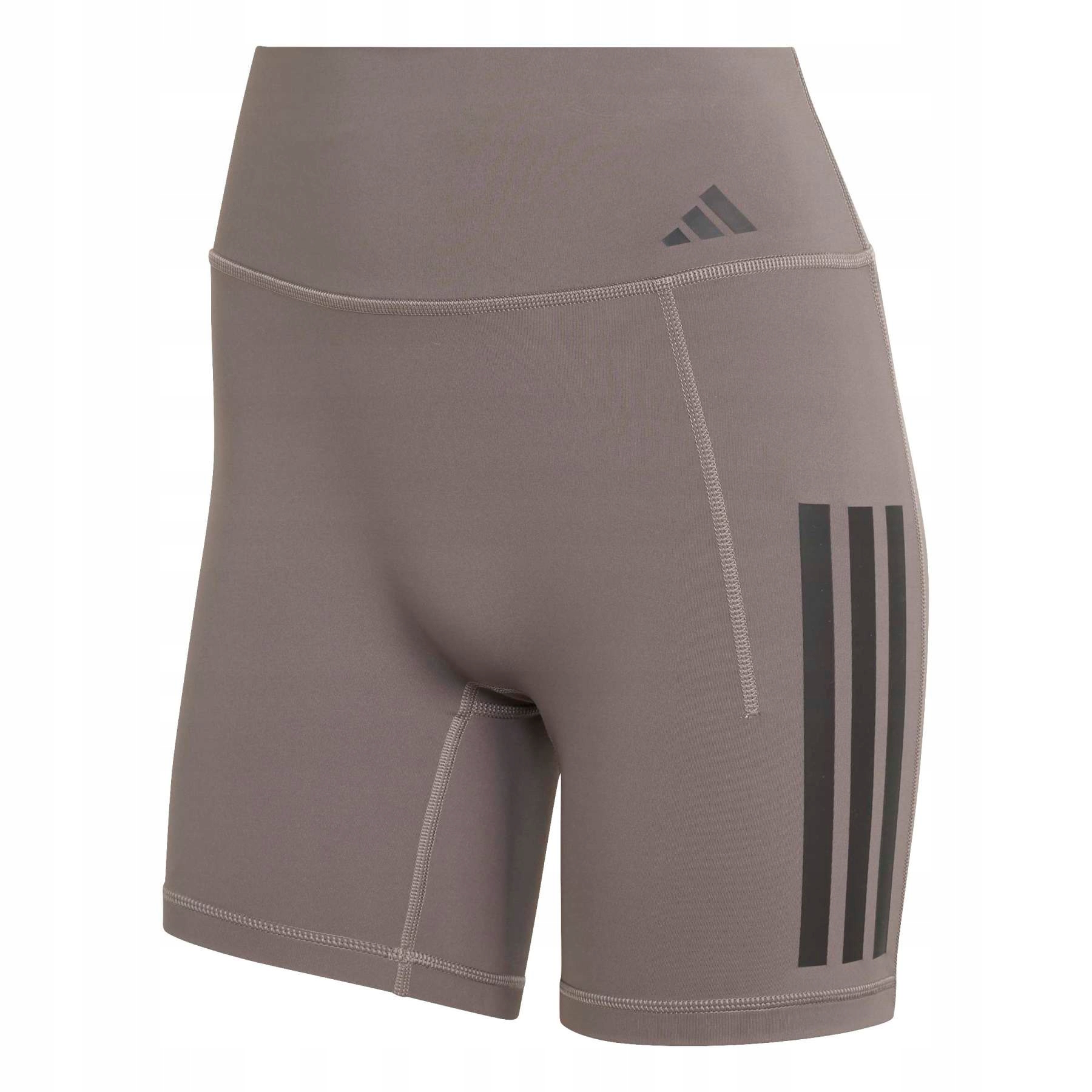 Dámské tréninkové legíny adidas Optime 3-STRIPES hnědé JZ1099 vel. M