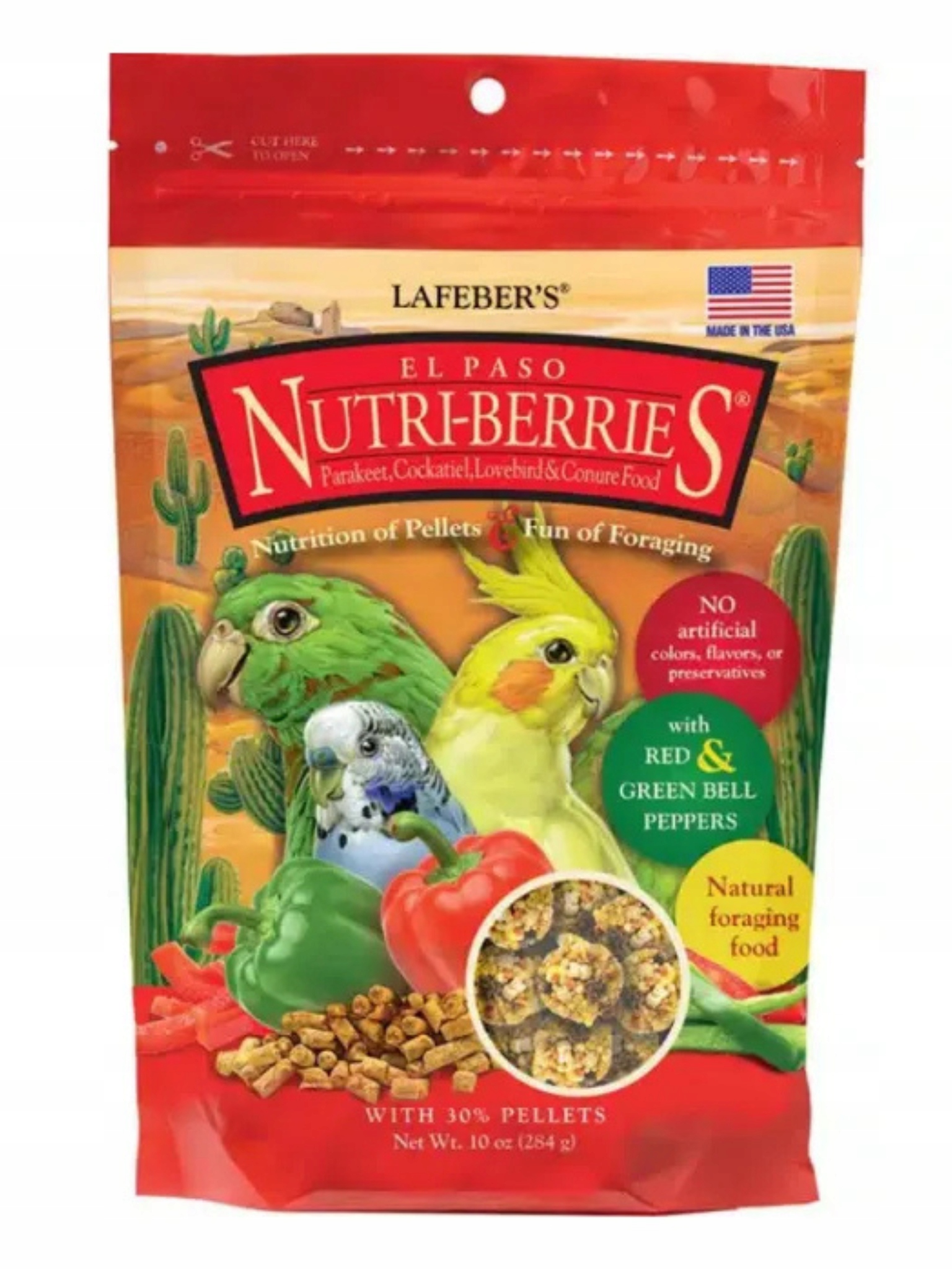 Lafeber Nutri-Berries El Paso Cockatiel – zrno s granulemi