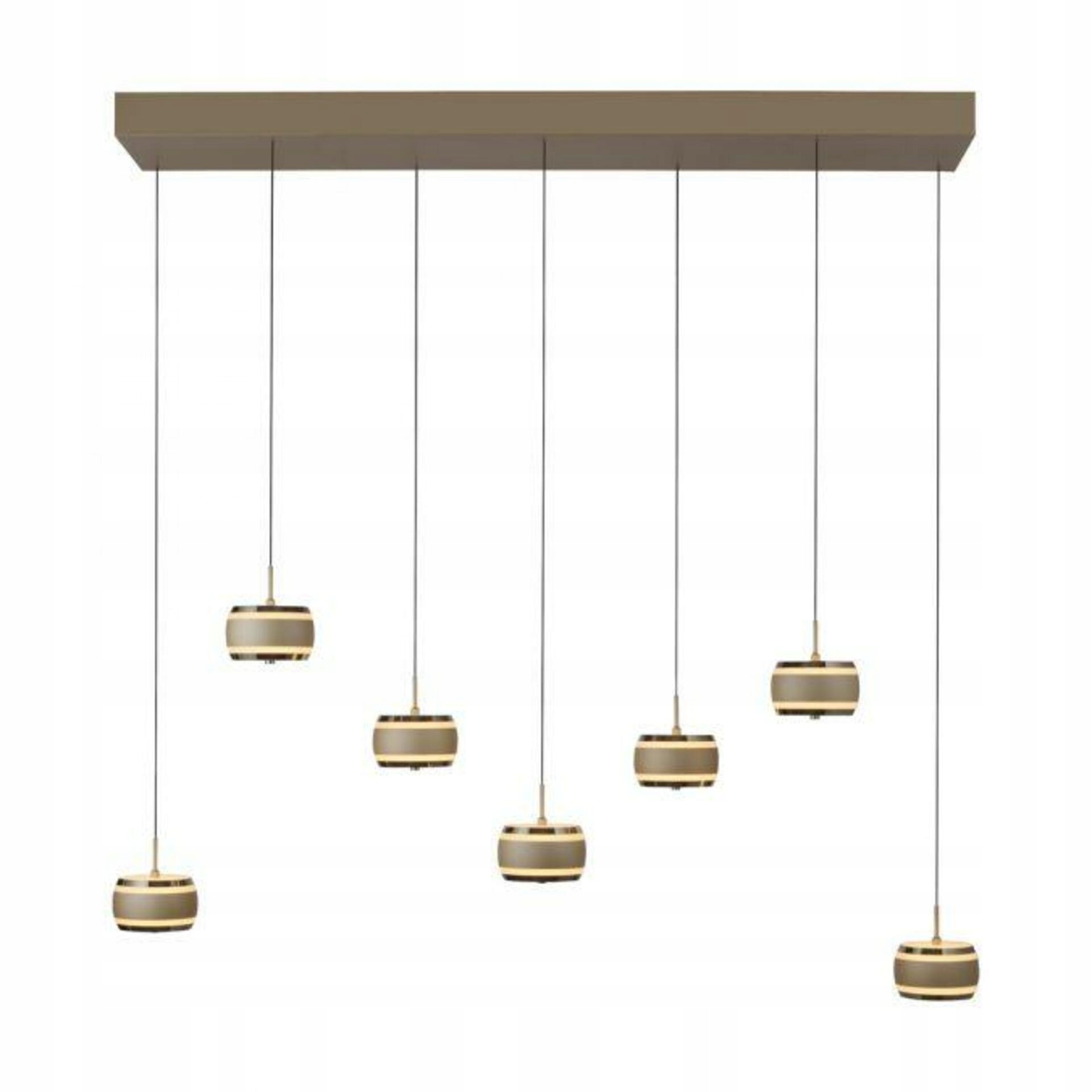 Paul Neuhaus Závesné svietidlo Pure Falling Rings, bronzová tmavý chróm 22