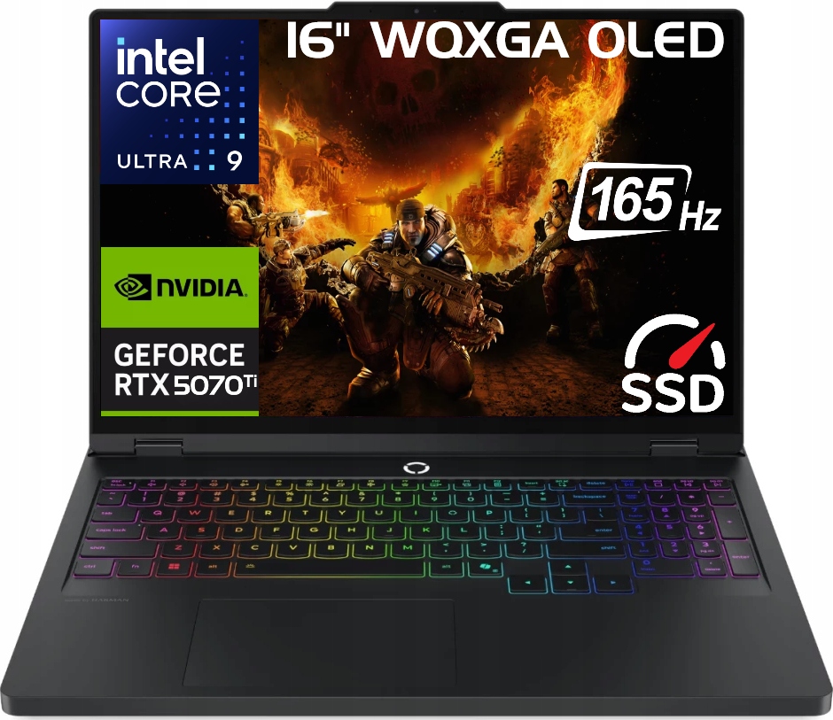 Laptop Lenovo Legion 5 Pro 16 Oled U9 275HX DDR5 64GB Ssd 2TB RTX5070Ti W11