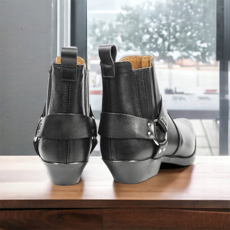 Buty Skórzane Motocyklowe Kowbojki Skórzane Czarne - 44 Producent PROSPEED